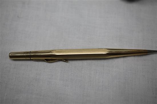 A 15ct gold Mabie Todd swan fountain pen,